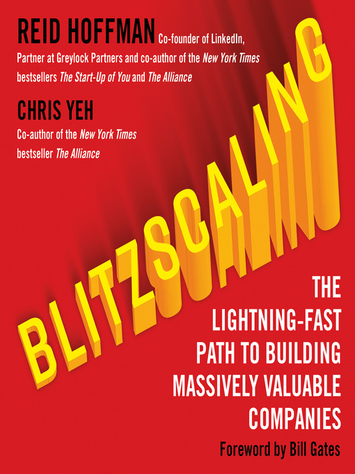 Title details for Blitzscaling by Reid Hoffman - Available